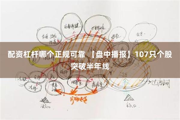 配资杠杆哪个正规可靠 【盘中播报】107只个股突破半年线