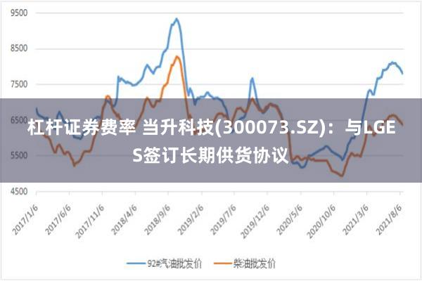 杠杆证券费率 当升科技(300073.SZ)：与LGES签订长期供货协议