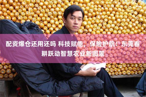 配资爆仓还用还吗 科技赋能，保险护航！东莞春耕跃动智慧农业新图景
